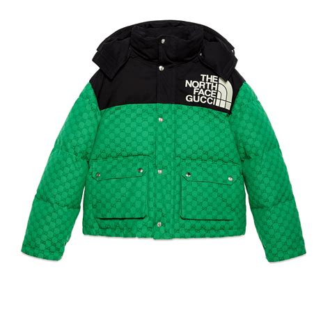 groene gucci north face jas|north face gucci jacket.